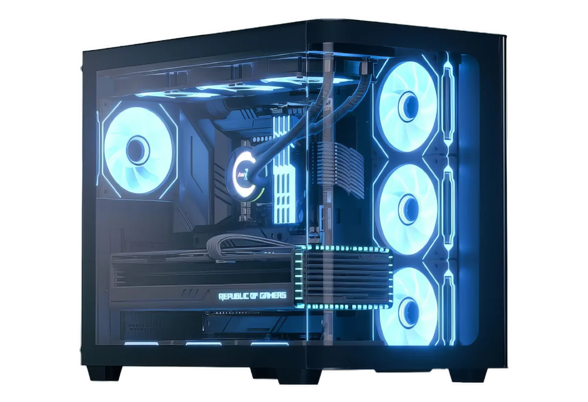 PC gaming assemblato RTX 5070 Ti con case Aerocool P500C